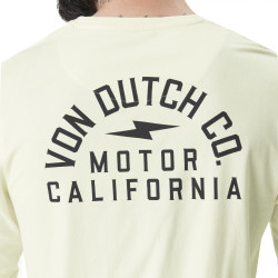 T-shirt homme à manches longues stretch avec print dos Hiro