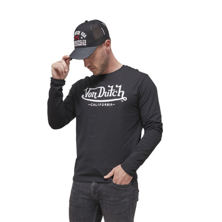 T-shirt à manches longues homme slim fit en coton Live