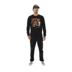 T-shirt homme manches longues en jersey 180gr print devant&dos Swift