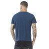 T-shirt col rond homme First Bleu print Blanc