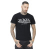 T-shirt Col rond homme Noir Print Blanc