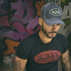 T-shirt homme en coton Front Noir