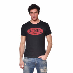 T-shirt homme en coton Front Noir