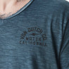 T-shirt homme col V en slub avec traitement Classic