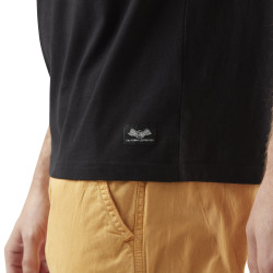 T-shirt homme col rond avec print en coton Sun