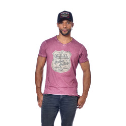 T-shirt col rond homme avec print Badge