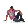T-shirt col rond homme avec print Badge T-shirt col rond homme avec print Badge