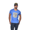 T-shirt col V homme avec print Badge