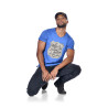 T-shirt col V homme avec print Badge