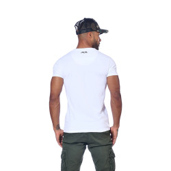 T-shirt col V homme avec print Byron
