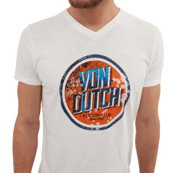 T-shirt homme col en V en coton Hit