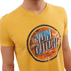 T-shirt col en V homme en coton Klub
