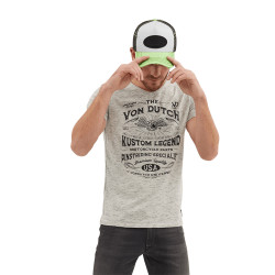 T-shirt homme col en v en coton List