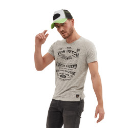 T-shirt homme col en v en coton List