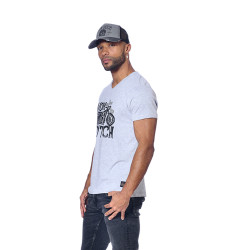 T-shirt col V homme avec print Motar