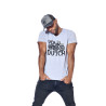 T-shirt col V homme avec print Motar