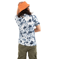 T-shirt à col V effet tie and die homme Ron en coton