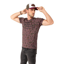 T-Shirt col en V homme en coton Ron