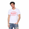 T-shirt homme Col V Ron Blanc