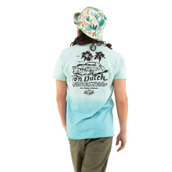 T-shirt homme Col en V regulat fit avec print devant Snuck