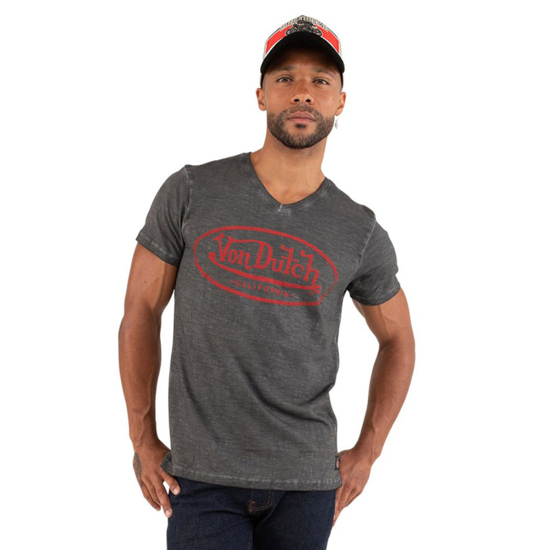 T-shirt col V homme en coton Tyron