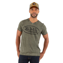 T-shirt col V homme en coton Tyron
