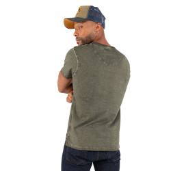 T-shirt col V homme en coton Tyron