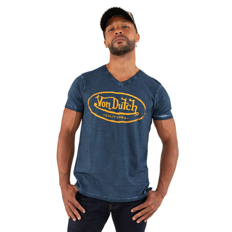 T-shirt col V homme en coton Tyron