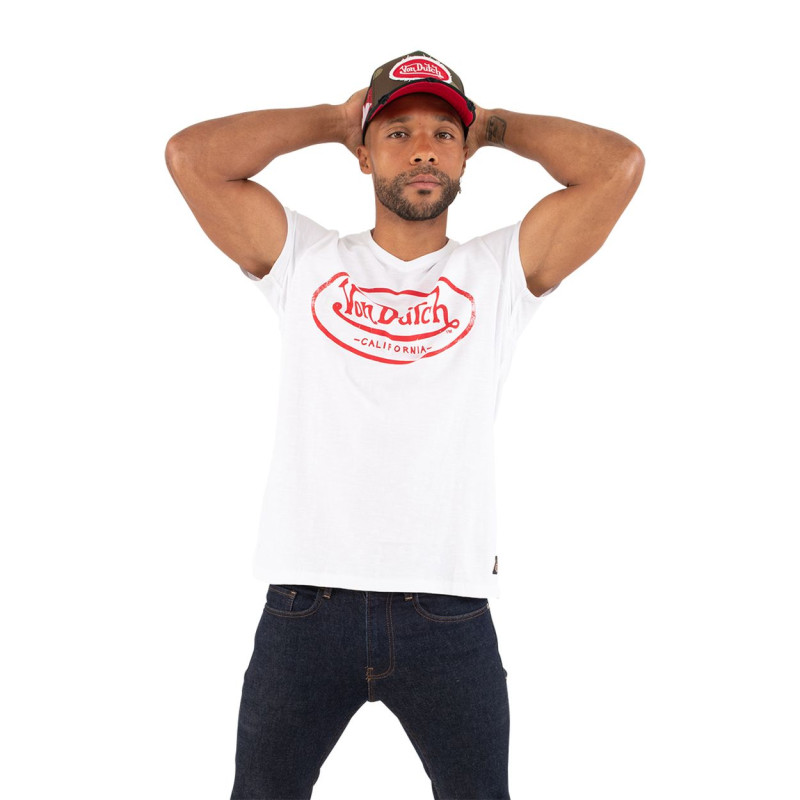 T-shirt col V homme en coton Tyron