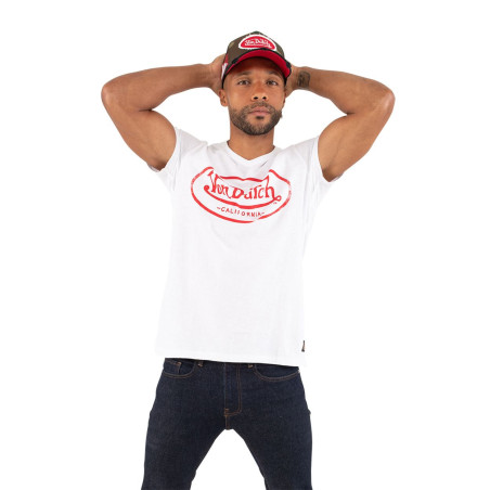 T-shirt col V homme en coton Tyron