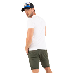 T-shirt col en V regular fit homme en coton Tour