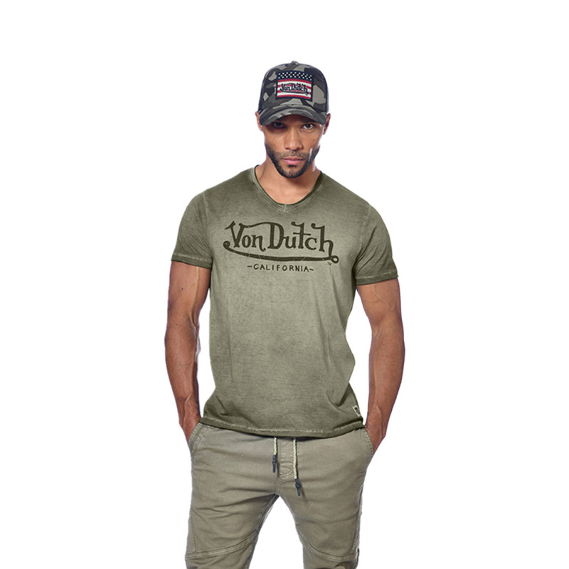 T-shirt homme col v avec print Wolf T-shirt homme col v avec print Wolf