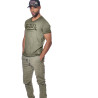 T-shirt homme col v avec print Wolf T-shirt homme col v avec print Wolf
