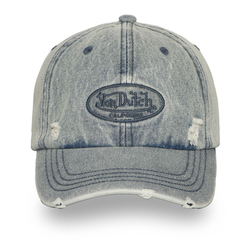 Casquette baseball adulte en jean avec effet destroy Jean Casquette baseball adulte en jean avec effet destroy Jean