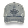 Casquette baseball adulte en jean avec effet destroy Jean Casquette baseball adulte en jean avec effet destroy Jean
