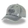 Casquette baseball adulte en jean avec effet destroy Jean Casquette baseball adulte en jean avec effet destroy Jean