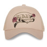Casquette femme baseball visière bi-colore Von Dutch Logo Roses