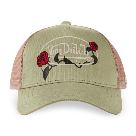 Casquette baseball avec filet femme avec broderie Roses