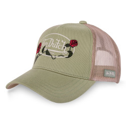 Casquette baseball avec filet femme avec broderie Roses