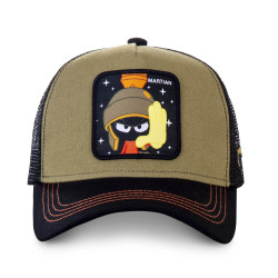 Casquette trucker Capslab Looney Tunes Martian Kaki
