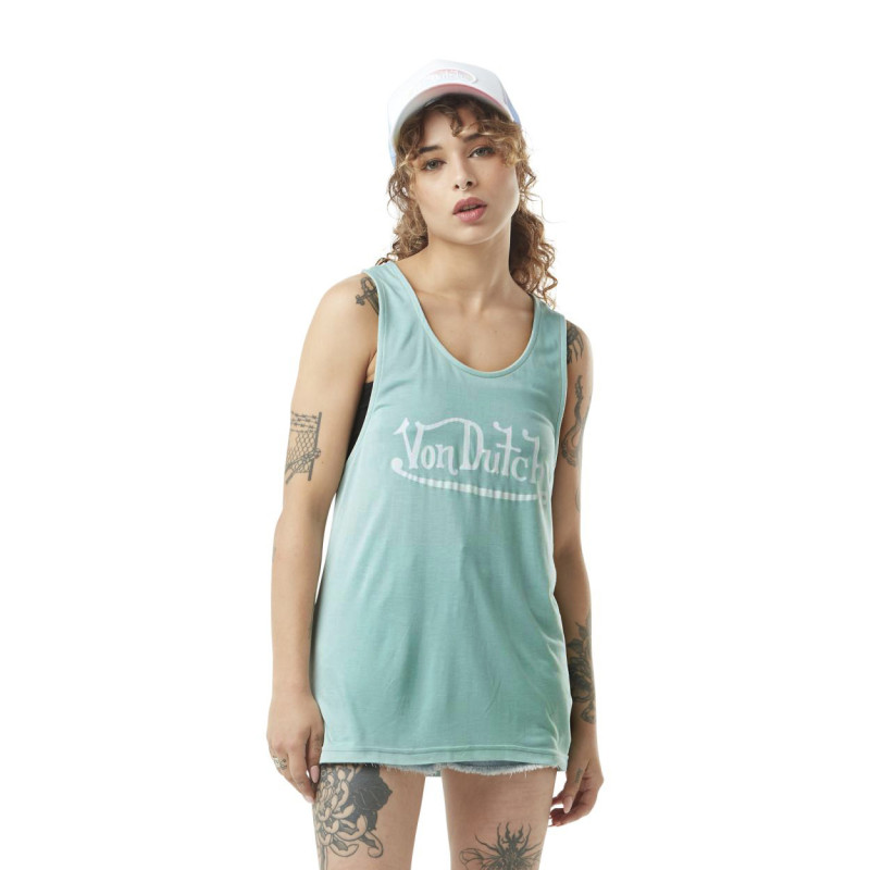 Débardeur  femme loose avec logo devant Basic