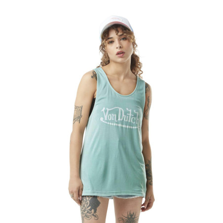 Débardeur  femme loose avec logo devant Basic