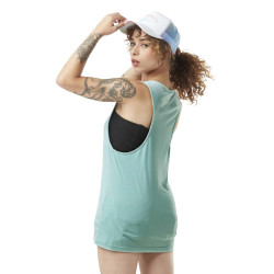 Débardeur  femme loose avec logo devant Basic