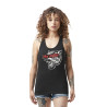 Débardeur femme guipure dentelle avec print en coton Savage Débardeur femme guipure dentelle avec print en coton Savage