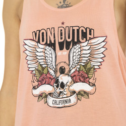 Débardeur femme loose Skull Flower