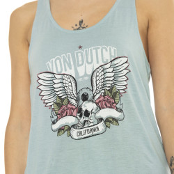 Débardeur femme loose Skull Flower