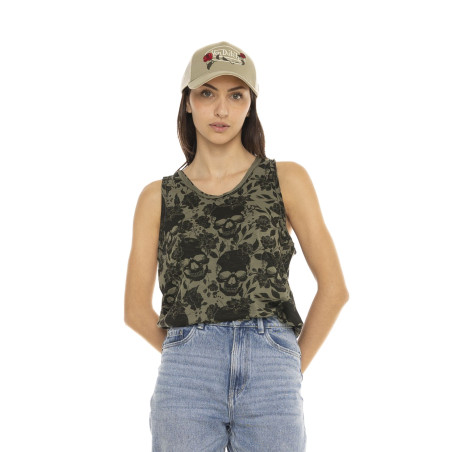 Débardeur femme loose Skull