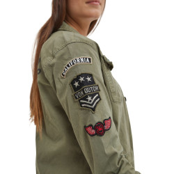 Veste femme avec patch Angel kaki