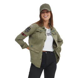 Veste femme avec patch Angel kaki