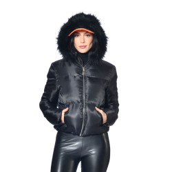 Doudoune femme courte à capuche Bonny